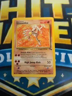 Pokemon TCG Hitmonlee Fossil 22/62 Regular Unlimited Rare - Image 1