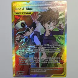 Pokemon TCG Red & Blue Full Art Ultra Rare TAG TEAM 234/236 Holo English - Image 1