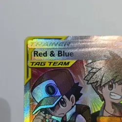 Pokemon TCG Red & Blue Full Art Ultra Rare TAG TEAM 234/236 Holo English - Image 2
