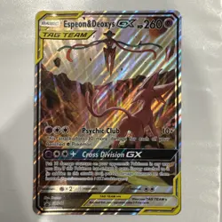 Espeon & Deoxys GX Oversized - (SM Black Star Promo) SM240 Jumbo Cards Holo - Image 1