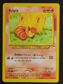 Vulpix 91/105 Neo Destiny Pokemon Card - Image 1