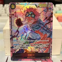 Koby (Alt Art) OP11-119 SEC A Fist of Divine Speed ONE PIECE Card Game Japanese - Image 1