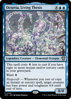 Octavia, Living Thesis 103 Near Mint NM OTC Outlaws Commander Magic MTG - Image 1