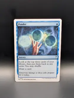 MTG - Ponder - WHITE BORDER - Sorcery - MB2 #34 - C - Image 1