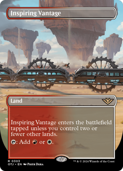 Inspiring Vantage (BORDERLESS) #303 | NM | OTJ | Magic MTG - Image 1