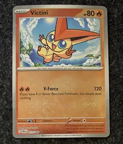 Victini Master Ball Reverse Holo Black Bolt 012/086 Pokemon Card English - Image 1