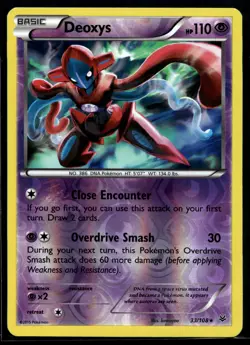 2015 Pokemon XY Roaring Skies 33 Deoxys Reverse Foil NM - Image 1