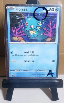 SWIRL Horsea 010/064 Cosmos Holo Rare Promo Pokemon Card - NM A - Image 1