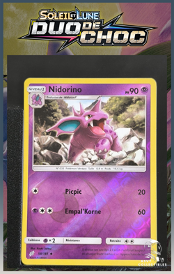 Carte Pokemon Nidorino 58/181 Reverse SL9 Duo De Choc FR - Image 1