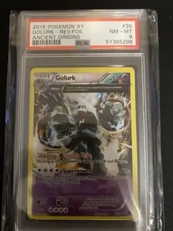 2015 Pokemon XY Golurk Rev. Foil Ancient Origins #35/98 - Image 1