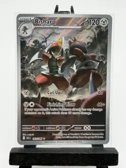 Pokemon TCG Bisharp 143/086 Black Bolt Illustration Rare Holo Card NM - Image 1