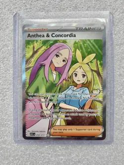 Pokemon Anthea & Concordia Trainer Full Art Foil 254/217 ASC English Card - Image 1