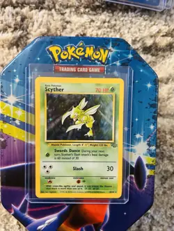 Pokemon TCG Scyther Jungle 10/64 Holo Unlimited Holo Rare - Image 1