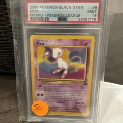 2000 Pokemon Black Star Mew Promo Psa 9 - Image 1