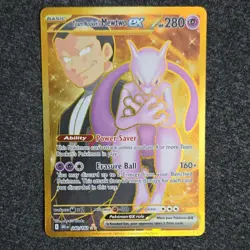 Pokemon Team Rocket's Mewtwo ex 240/182 Sv10 Hyper Rare Holo Basic HP 280 Engli… - Image 1