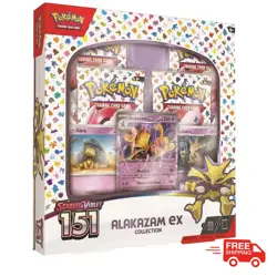 Pokemon TCG Scarlet & Violet: 151 Alakazam Ex Collection Box FACTORY SEALED - Image 1