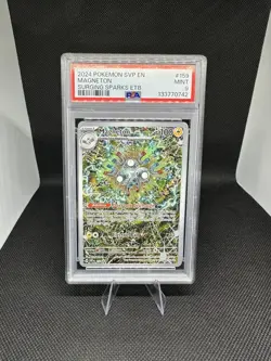 2024 POKEMON SVP EN-SV BLACK STAR PROMO #159 MAGNETON PSA 9 - Image 1