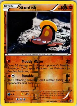 Stunfisk 83/113 Legendary Treasures Pokemon NM Reverse Holo - Image 1