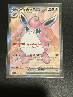 Pokemon TCG Scarlet & Violet 151 Wigglytuff EX 187/165 Ultra Rare NM Condition - Image 1