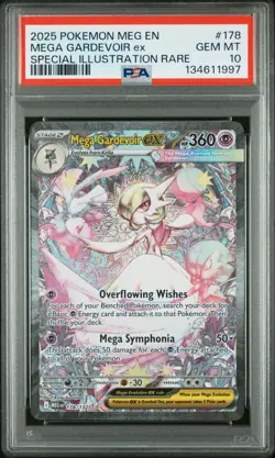 2025 Pokemon Mega Gardevoir ex Special Illustration Rare #178/132 PSA 10 - Image 1