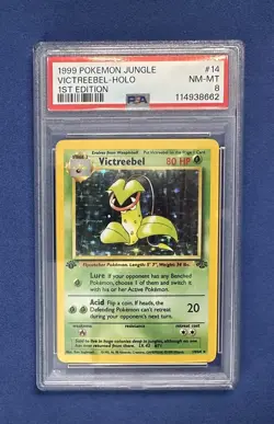 PSA8 VICTREEBEL HOLO 1ST EDITION - 14/64 WotC Pokemon TCG Jungle Set 1999 NM-MT - Image 3