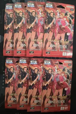 (Lot of 8) One Piece EB-03 Heroines Edition Sleeved Booster Packs - SEALED NEW - Image 1