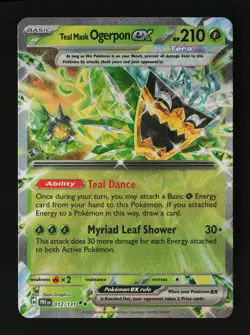 Teal Mask Ogerpon ex 012/131 Holo SV: Prismatic Evolutions Pokemon Card - Image 1