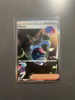 Penny - 239/091 - Pokemon Paldean Fates Special Illustration Rare Card NM - Image 1