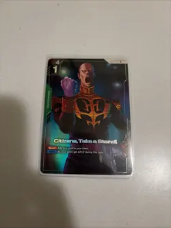 Citizens, Take A Stand! (R+) GD01-105 - Newtype Rising - Gundam TCG Card Game - Image 1