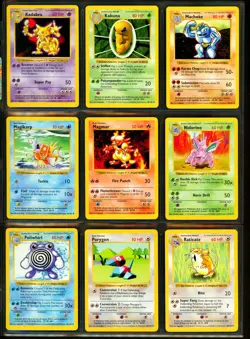 1999 Pokemon BASE SET SHADOWLESS Edition COMPLETE Uncommon Common Cards Lot MINT - Image 3