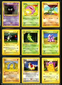 1999 Pokemon BASE SET SHADOWLESS Edition COMPLETE Uncommon Common Cards Lot MINT - Image 5