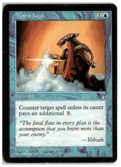MTG Mana Leak - Stronghold Heavily Played English Playset (x4) - Image 1