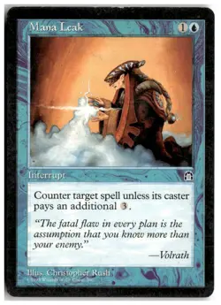 MTG Mana Leak - Stronghold Heavily Played English Playset (x4) - Image 3