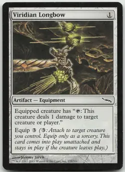 Viridian Longbow Common Mirrodin LP/MP MTG - Image 1