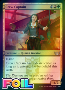 x1 Crew Captain SNC MTG 180/281 FOIL UNCOMMON M/NM 1x - Image 1