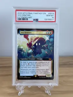 Vivi Ornitier #0514 Extended Art Mythic - MTG Final Fantasy ~ PSA 10 ~ - Image 1
