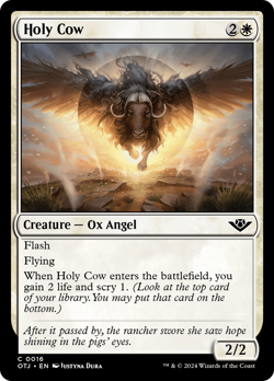 Holy Cow #16 | Near Mint FOIL | Outlaws of Thunder Junction OTJ | Magic MTG - Image 1