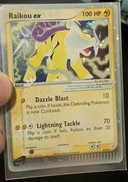 2004 Pokemon Raikou Card ex #92/95 Team Magma vs Team Aqua - Image 3