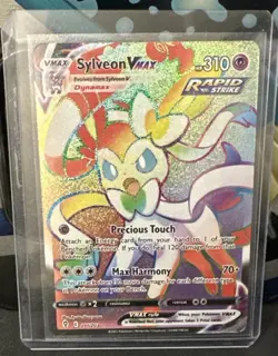 Pokemon Sylveon VMAX 211/203 Secret Rare Full Art Rapid Strike Holo Evolving Sk… - Image 1