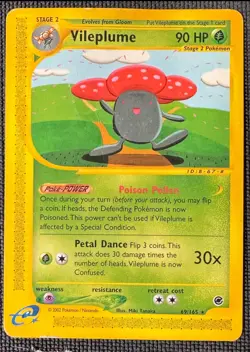 VILEPLUME 69/165 R EXPEDITION BASE SET POKEMON HP - Image 1
