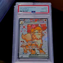 Pokemon SV01 Scarlet & Violet Arcanine ex Ultra Rare Holo #224 PSA 10 - Image 1