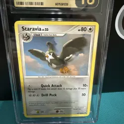 Staravia 47/100 CGC Pristine 10 POP 7 | Majestic Dawn 2008 Pokemon TCG Slab - Image 3