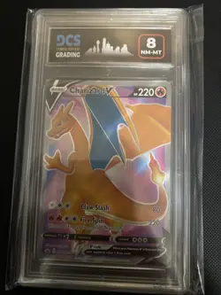 pokemon card Charizard V swsh050 champions path full art cgc 8.5 - Image 1