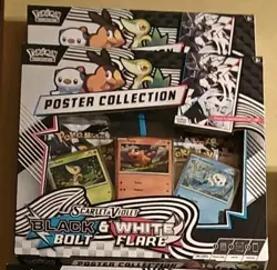 2x Pokemon Tcg Black Bolt White Flare Poster Collection Box Sealed Lot Of 2 - Image 1