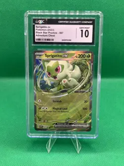 Pokemon TCG Sprigatito ex Black Star Promo 087 CGC GEM MINT 10 💎 - Image 1
