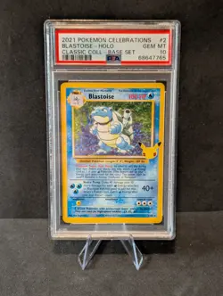 Pokemon TCG - Celebrations 2021 - Blastoise #2 - PSA 10 - Image 1