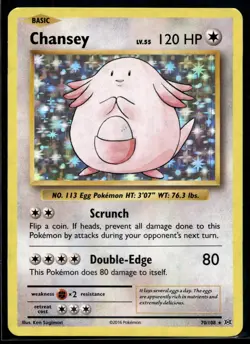 2016 Pokemon XY Evolutions 70 Chansey Holo NM - Image 1