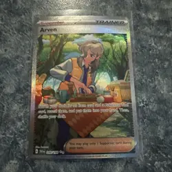 Pokemon Scarlet & Violet Base Set TCG Arven Special Illustration Rare 249/198 - Image 1