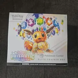 Pokemon Center Prismatic Evolutions ETB Trainer Box - New Sealed - Image 1