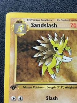 Pokemon Sandslash 41/62 1st Edition Fossil Uncommon LP / MP - Image 2